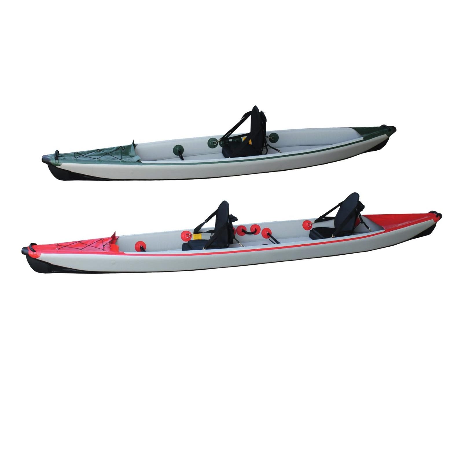 470cm Drop Stitch Material 2 Person Canoekayak Pedal Canoe Folding Rowing Boat Fishing Inflatable Kayak