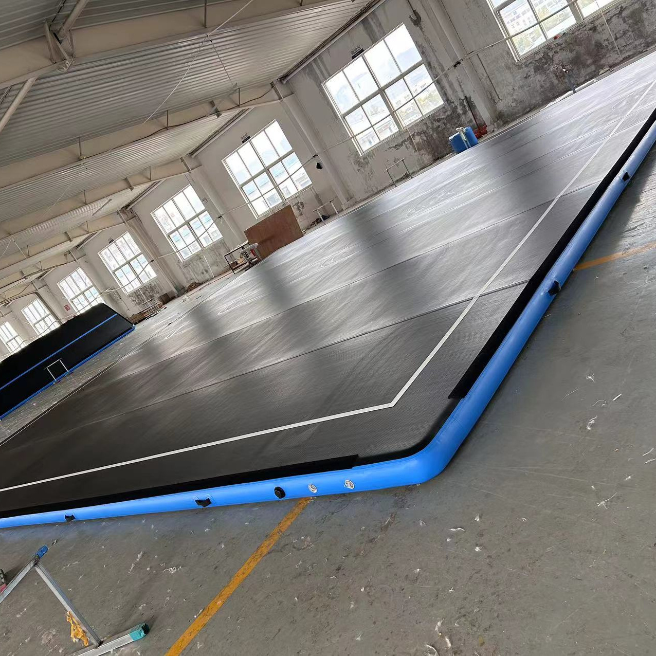 Basketball Court Inflatable Water Yoga Mat Double Wall Big Air Track Square Jumping Pad Tumbling Mat