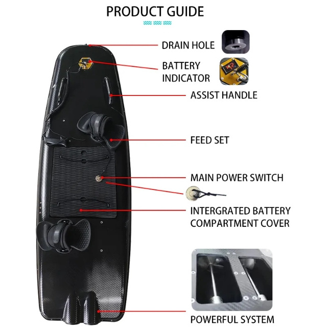 10Kw Water Sport Jet Power Electric Motorized Surfboard Stand Up Surf Board