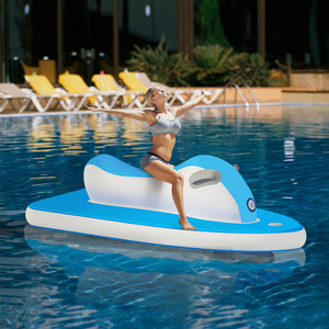 Inflatable Pool Toy Water Floating Jet Ski Boat Pvc Motorized Model Mat