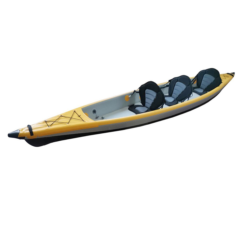 Three Person Factory Manufacture Custom Fishing Sup Rowing Boat Canoe Drop Stitch Inflatable Kayak