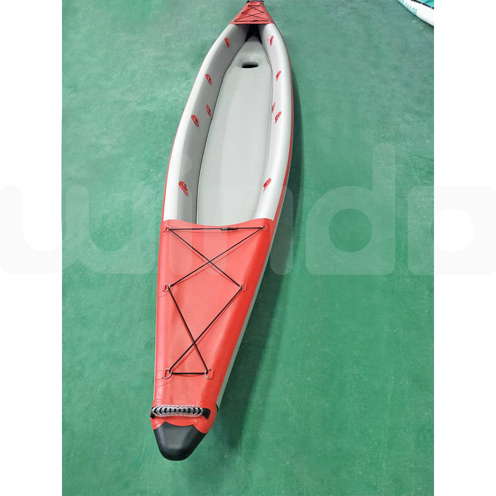 470cm Drop Stitch Material 2 Person Canoekayak Pedal Canoe Folding Rowing Boat Fishing Inflatable Kayak