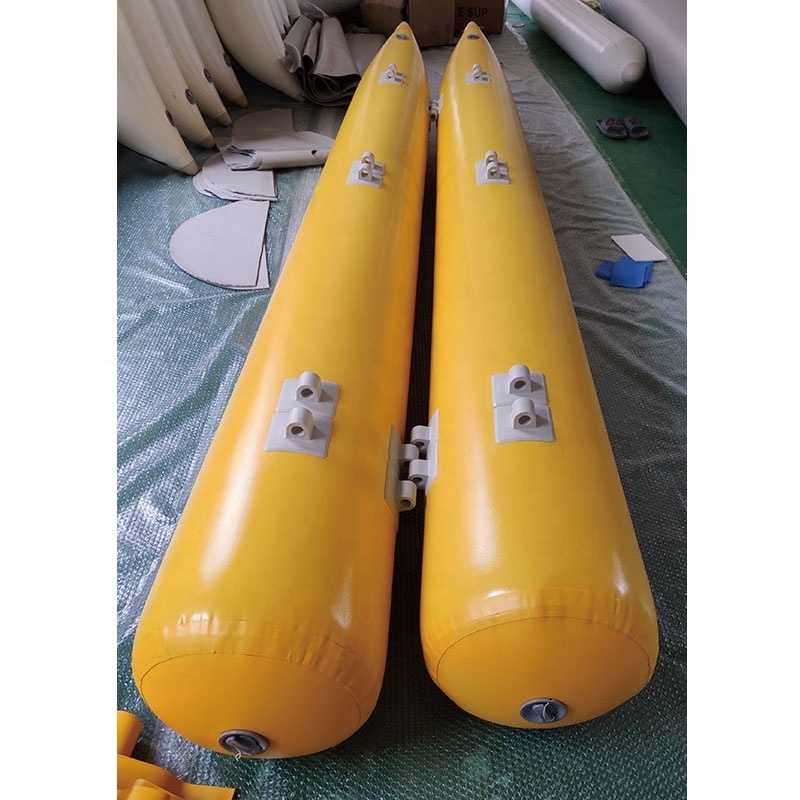 260x40cm Heavy-duty 1.2mm PVC Inflatable Banana Pontoon Tube Buoy for Pedal Boat Water Bicycle Bike