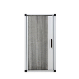 Factory New design low price retractable security fly screen pleated mesh folding screen door