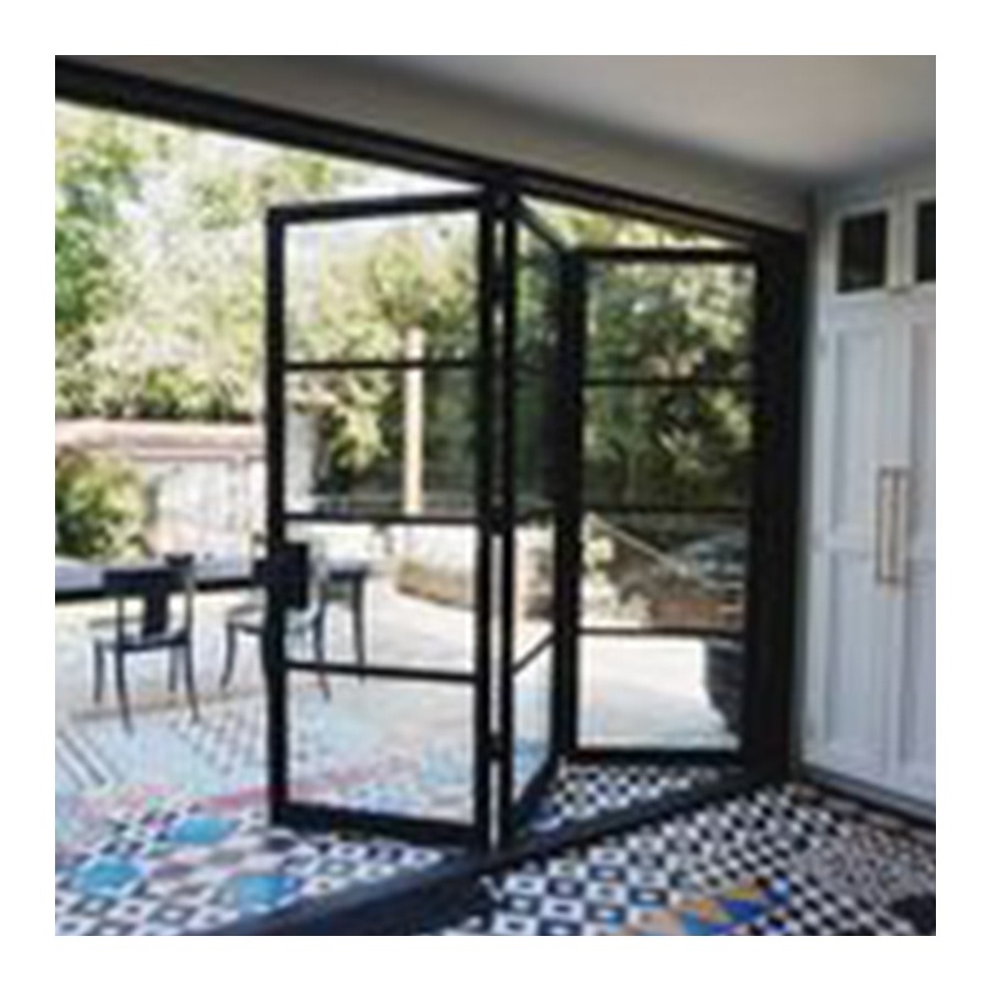 AS2047 High Quality Bifold Doors Aluminium Patio Folding Door Aluminum Double Glass Bi Folding Door