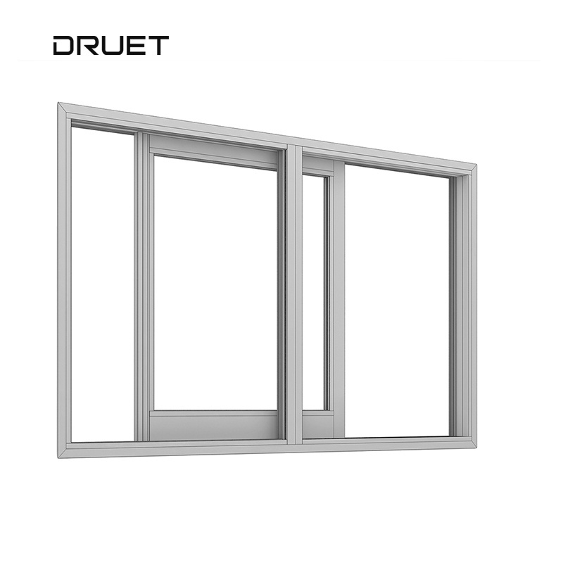 72 X 48 3 Panel Aluminum Aluminium Single Three Tracks Up Down Sliding Windows Window For Houses