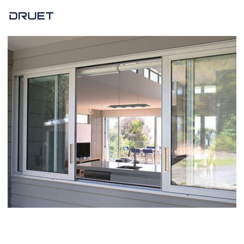 72 X 48 3 Panel Aluminum Aluminium Single Three Tracks Up Down Sliding Windows Window For Houses