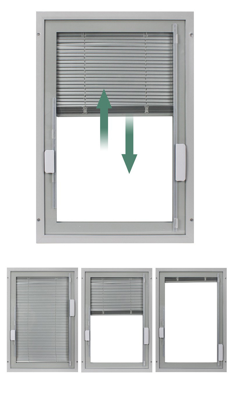 glass jalousie window  White Aluminium Frame Fixed Adjustable Louver Glass Jalousie Windows