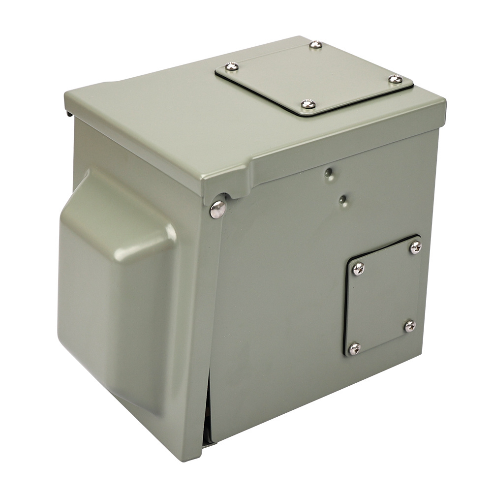 30 Amp 125 Volt RV Power Outlet Box, Enclosed Lockable Weatherproof Outdoor Electrical NEMA TT-30R Receptacle Panel