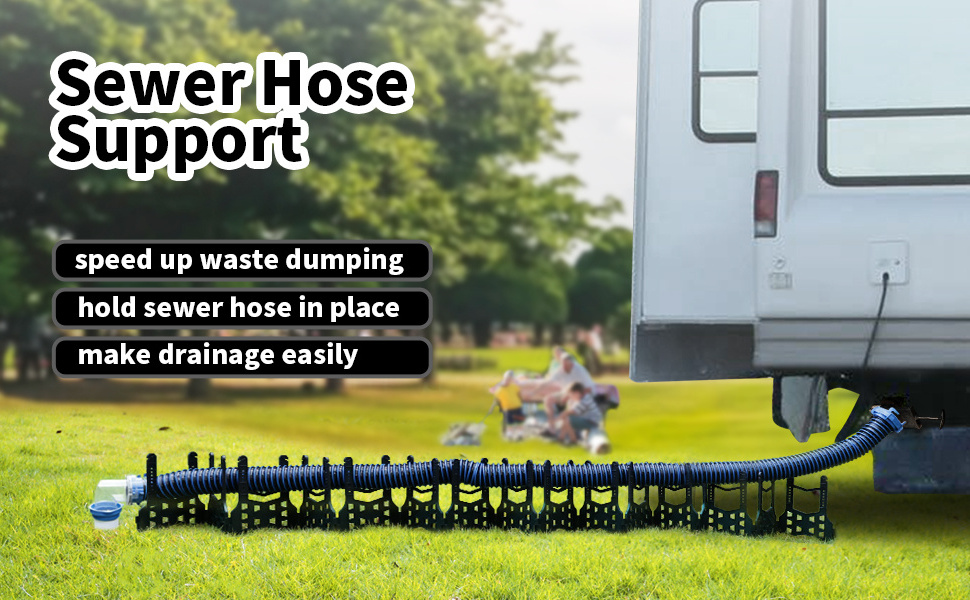 15 Foot Holder Caddy  for All Travel Trailers Campers hose stand Motorhomes RV Sewer Hose Support