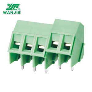 WANJIE 5.0mm pitch 45 degree fixed pcb screw terminal block WJ103-5.0