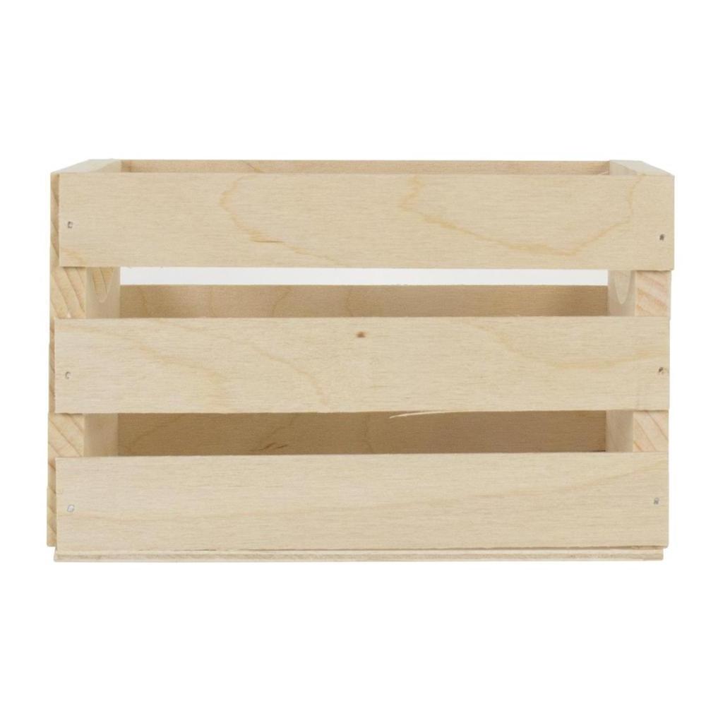 DIY Unfinished Solid Wood Mini Small Wood Crates Box For Keeping Items Organized