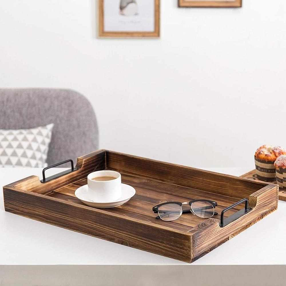 Wooden Tray With Handle & Floating Breakfast Tray & Coffee Bean Tray