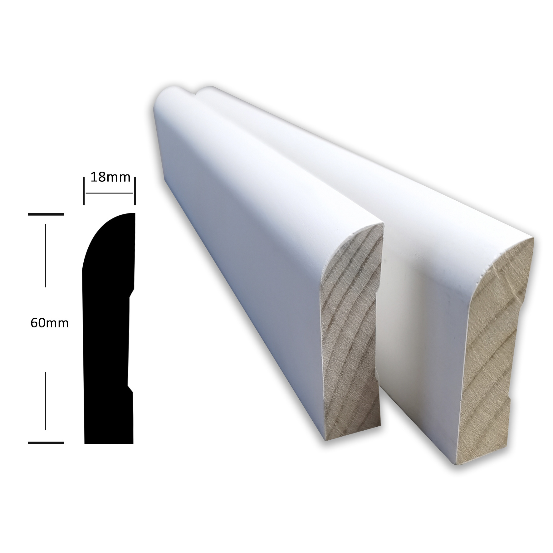 Craftsman Primed Floor Architrave Door Frame Casing Kit