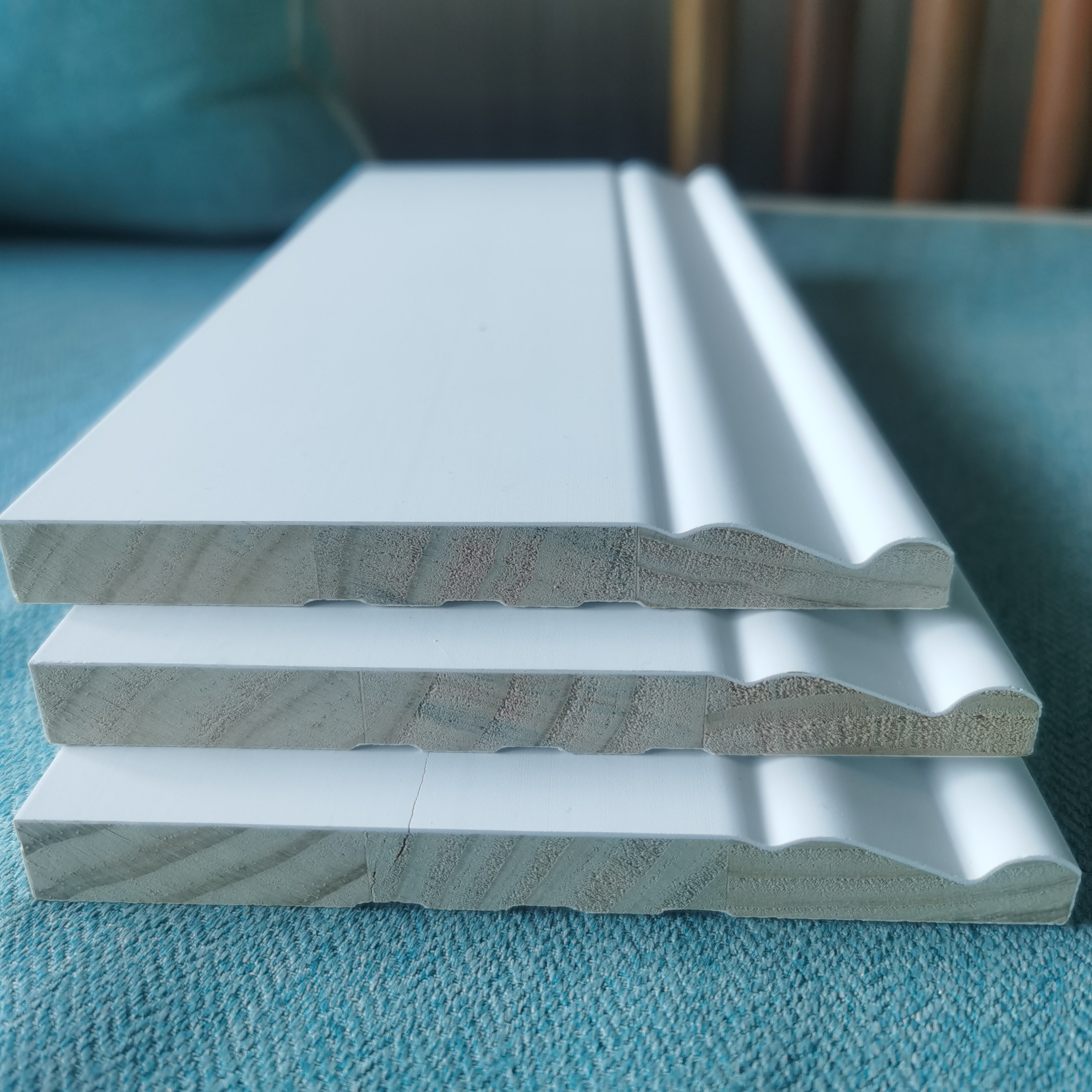 White Flexible Wall Base Skirting Flexible Stairs Skirting Board Moulding