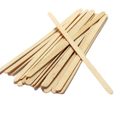 Hot selling environmental friendly wooden coffee stirring stick with customized logo to stir coffee at one time