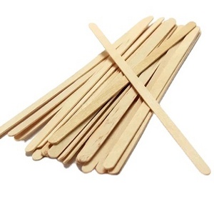 Hot selling environmental friendly wooden coffee stirring stick with customized logo to stir coffee at one time