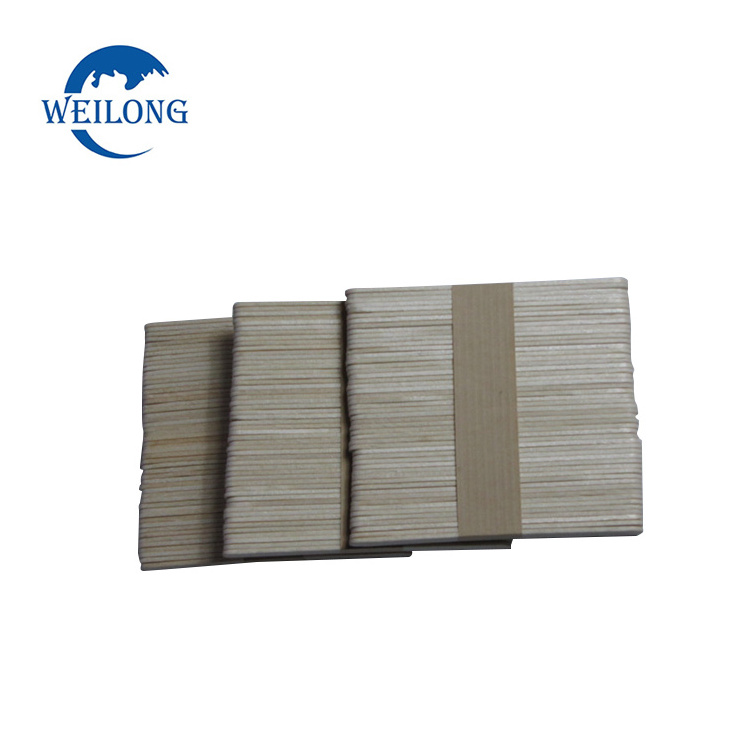 Wholesale cheap environmental protection birch 114mm wooden sticks natural color wooden toys wooden ice cream stick