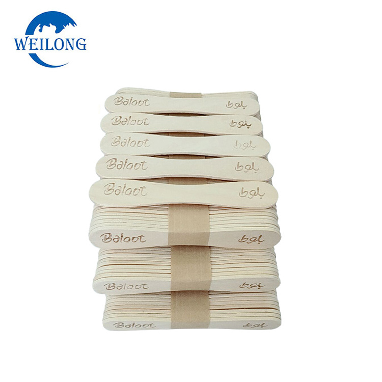 Food grade eco-friendly disposable wooden ice cream spoon/sticks