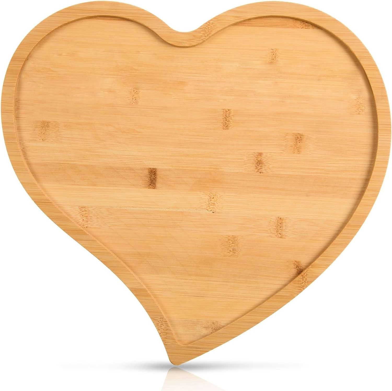 Heart Shaped Serving Tray Bamboo  Wooden Cheese tray best price