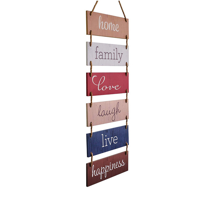 Large Hanging Wall Sign  Rustic Wooden Decor Home Family, Love, Laugh, Live, Happiness