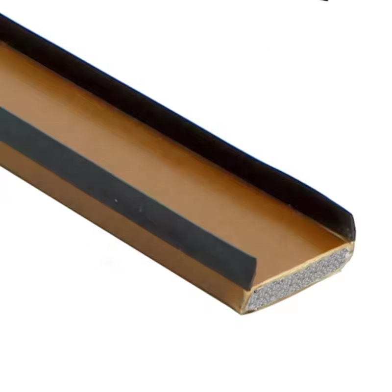 PVC cover intumescent strip Fire exterior door bottom seal