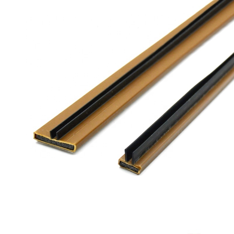 PVC cover intumescent strip Fire exterior door bottom seal