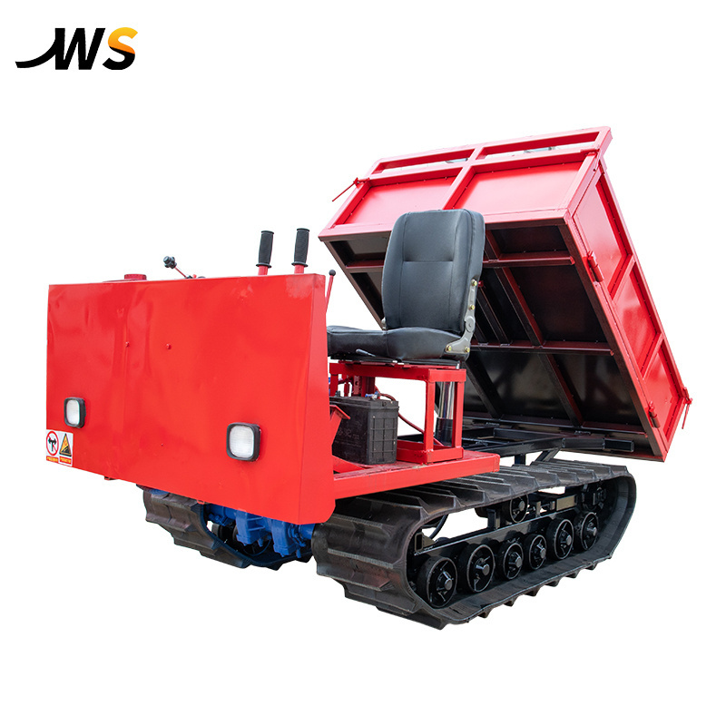 heavy duty bucket mini truck electric crawler dumper with pedrail for gardening farming and construction for all terrain