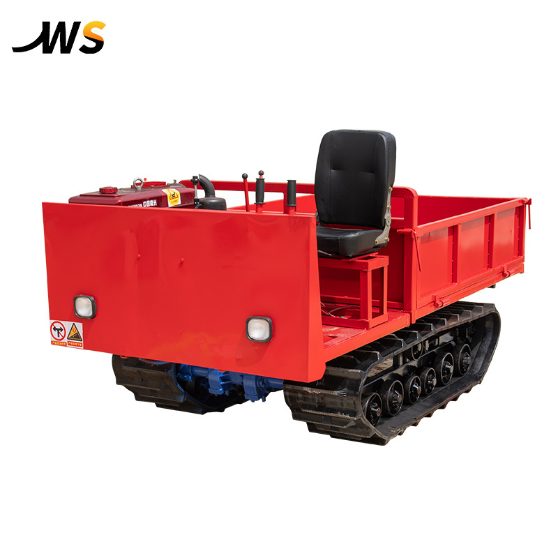 heavy duty bucket mini truck electric crawler dumper with pedrail for gardening farming and construction for all terrain