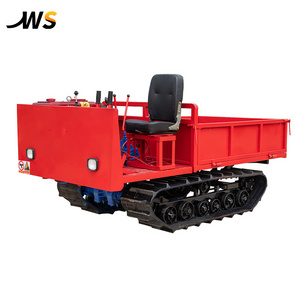 heavy duty bucket mini truck electric crawler dumper with pedrail for gardening farming and construction for all terrain