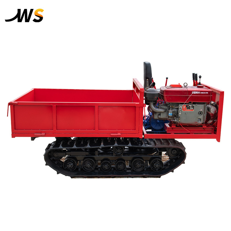 heavy duty bucket mini truck electric crawler dumper with pedrail for gardening farming and construction for all terrain