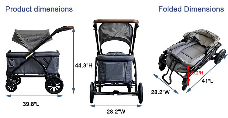 JXB Baby Foldable With Canopy 2 Kid Face To Face 2 Seats Folding Stroller Wagon Stroller