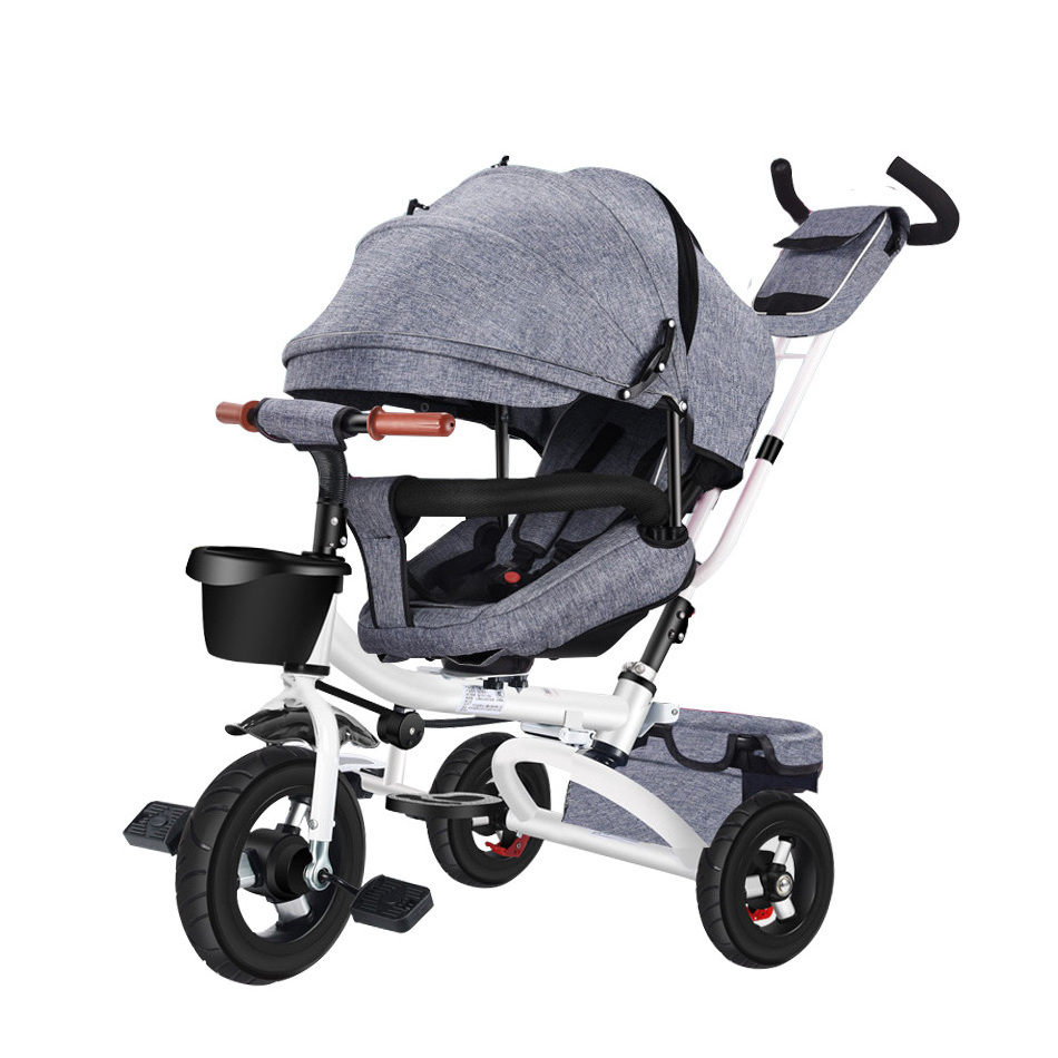 JXB Available Best Luxury Hot Mom 3 In 1 Baby Toddler Tricycle