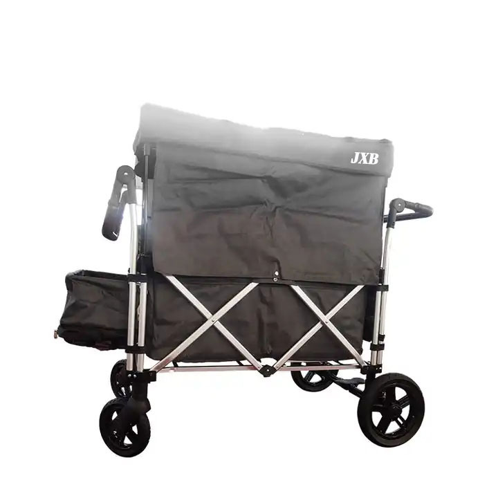 JXB 2 Seater Dog Stroller Wagon with Cover Stroller-Wagon Jogger Trailer