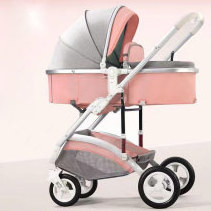 JXB 2022 Best Sellers in Baby Strollers White Luxury Baby Stroller and Car Seat With Rain Cover