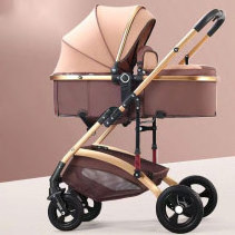 JXB 2022 Best Sellers in Baby Strollers White Luxury Baby Stroller and Car Seat With Rain Cover