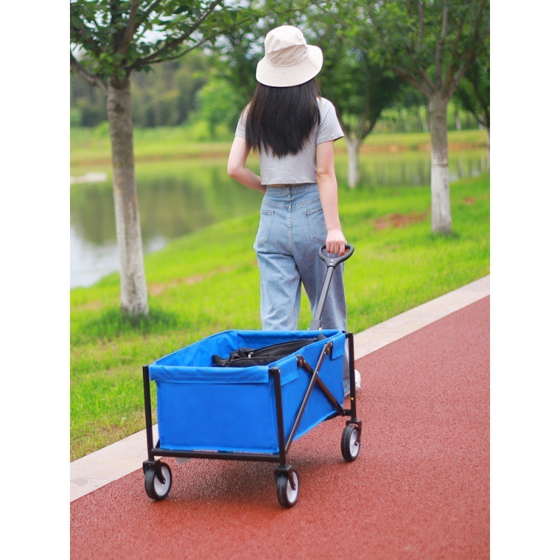 JXB Wholesale Folding Outdoor Garden Camping Cart Trolley Foldable Duty Beach Wagon