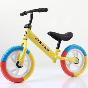 JXB No Pedals Air Tyre 12 Inch Steel Push Bike Kids Balance Bicycle Children Walking Bike For 2-6 Years old