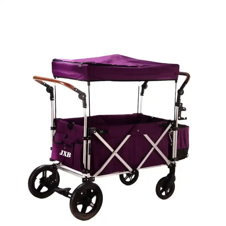 JXB 2 Seater Dog Stroller Wagon with Cover Stroller-Wagon Jogger Trailer