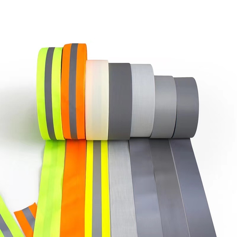 High Reflective Fabric Fluorescent Warning Tape for Safety Vests Jackets Clothing