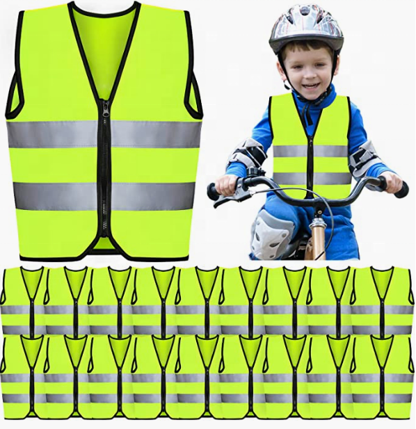 Good Quality Kids Safety Vest High Visibility Child Reflective Vest for Kids Aged 3-10, Cycling, Running