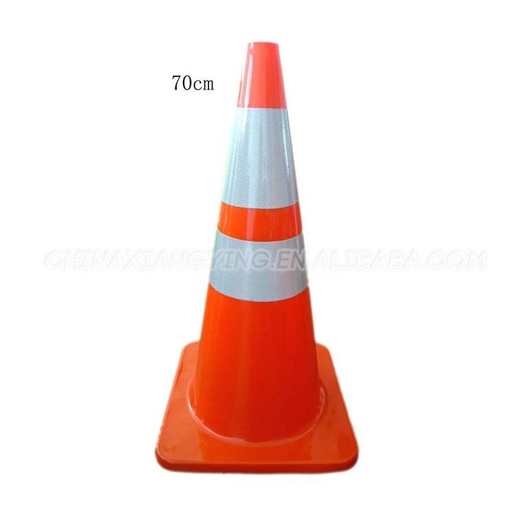 Manufacture Top Sale Road Cone Flexible PVC Safety Used Traffic Cone