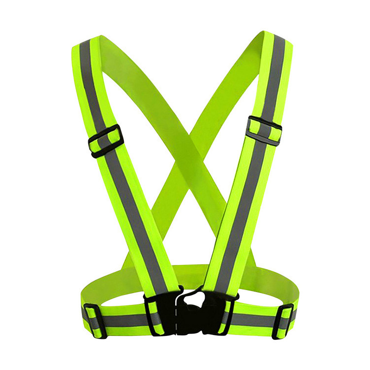 High Elasticity Bands Belt Visibility Outdoor Warning Cycling Clothes Reflective Safety Running Vest Strap