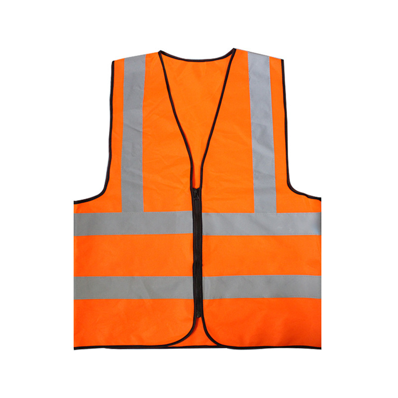 High Visible Security Reflective Vest 100% Polyester Fabric Safety Vest with Logo Fluorescent