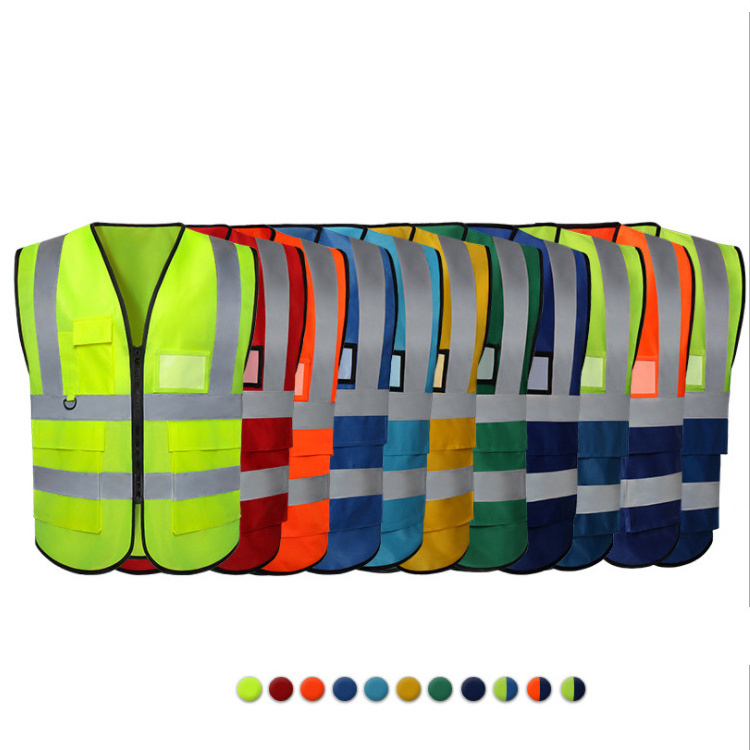 S-5XL Reflective Safety Clothing Reflective Vest Construction Jacket High Visibility Strip Hi Vis Work Security Safety Vest