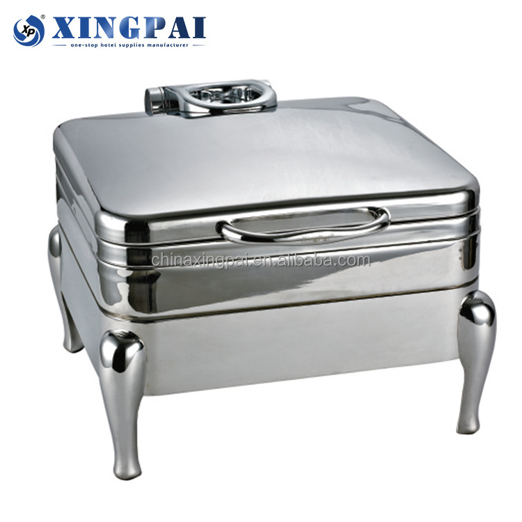 XINGPAI dubai catering equipment chaffing dishes buffet catering stainless steel buffet food warmer with glass lid