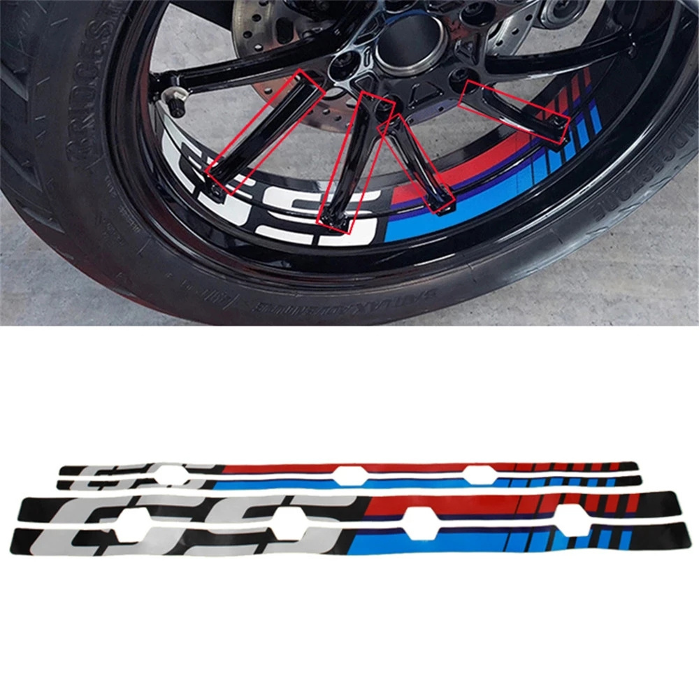 Motorcycle New Wheel Stickers Tire Sticker Wheel Frame Decals For BMW R1200GS LC R1250GS