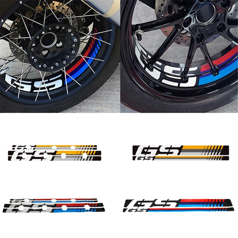 Motorcycle New Wheel Stickers Tire Sticker Wheel Frame Decals For BMW R1200GS LC R1250GS