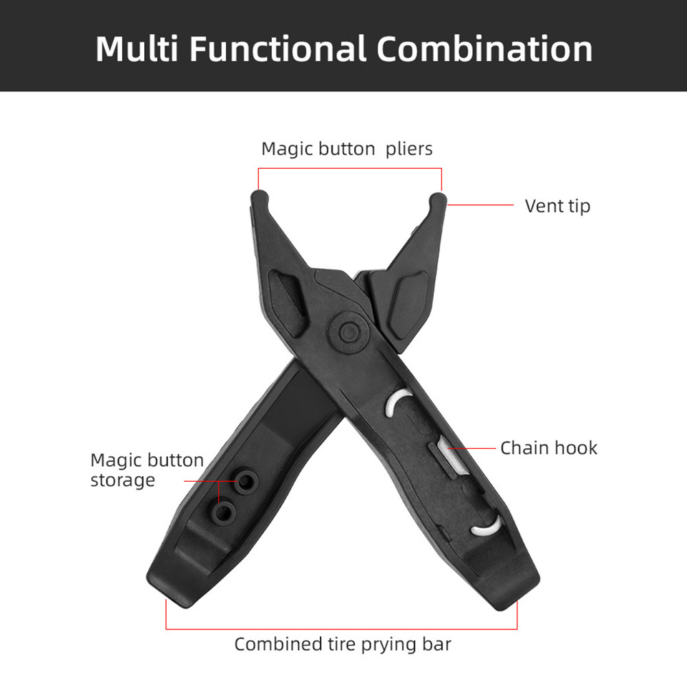 Multifunction Bike Tyre Lever Link Lever MTB Road Bike Master Chain Hook Buckle Plier Pry Bar Bicycle Chain Repair Removal Tools