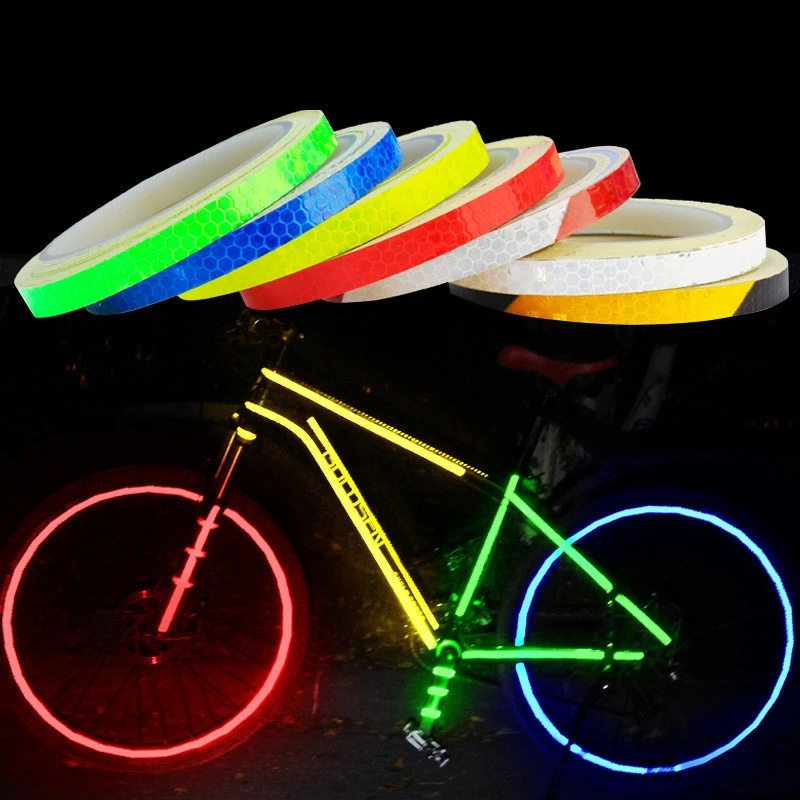 1cm*8m Car Styling Reflective Stripe Tape DIY Stickers Automotive Bike Body Motorcycle Wheel Hub Stripe Decal Safety Warning